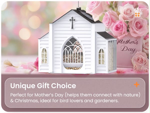 Happy Birds Chapel – Solar Glow Bird House