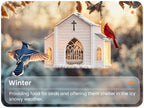 Happy Birds Chapel – Solar Glow Bird House